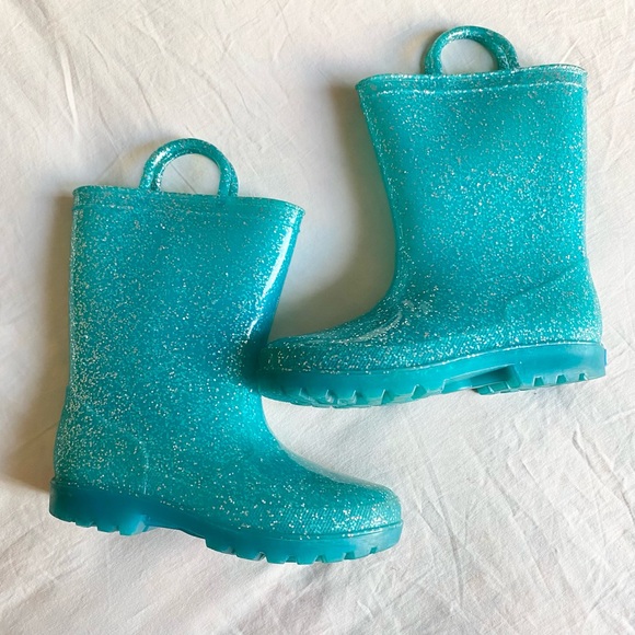 Girls Cozy Boots bundle Glitter Rainboots Koolaburra UGG tall boots - Picture 3 of 8